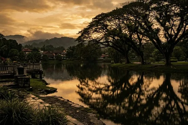 B2B massage in Taiping, Perak — a candlelit spa setting